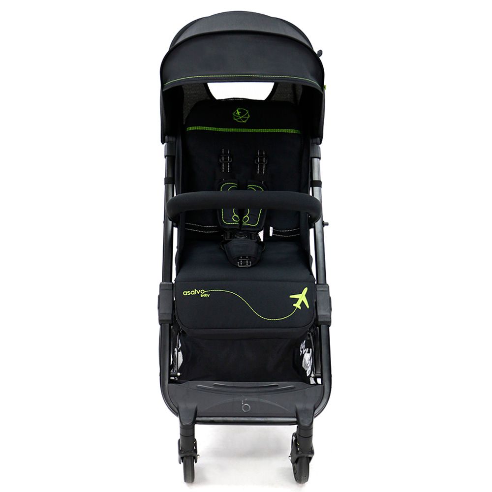 Asalvo - Travel+ Stroller - Black Green