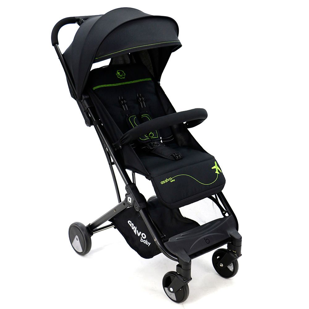 Asalvo - Travel+ Stroller - Black Green