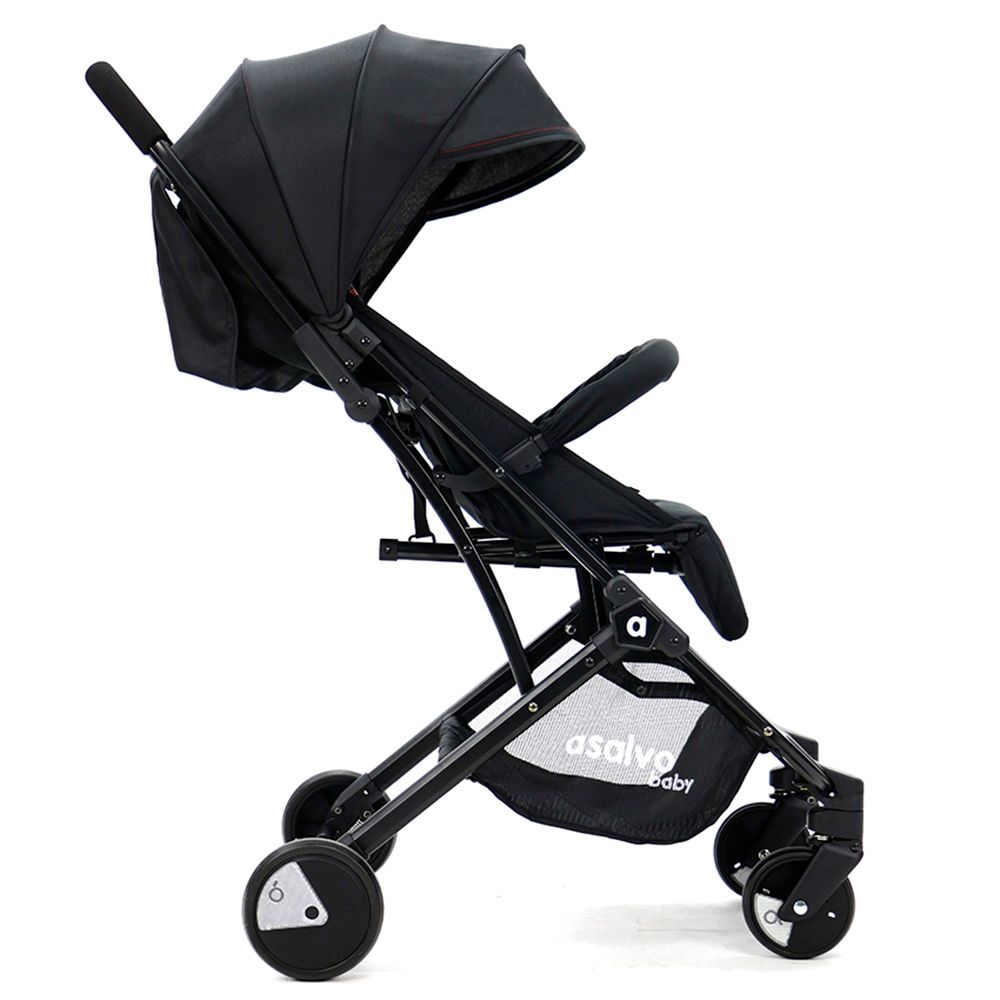 Asalvo - Travel+ Stroller - Black Red