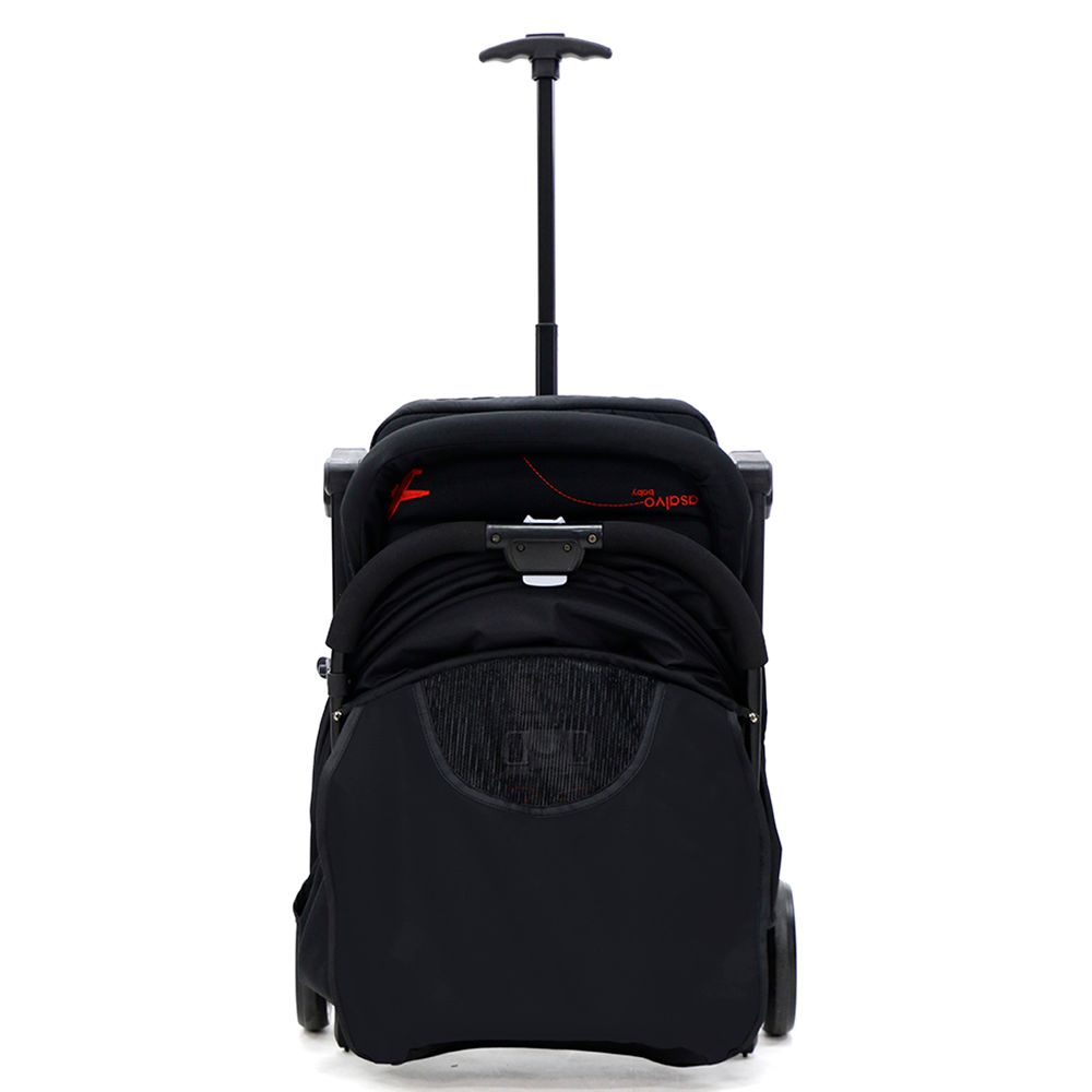 Asalvo - Travel+ Stroller - Black Red