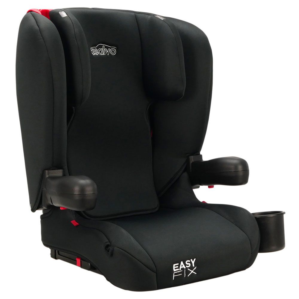 Asalvo - Easy Fix Foldable Car Seat Isofix Group 2/3 - Black