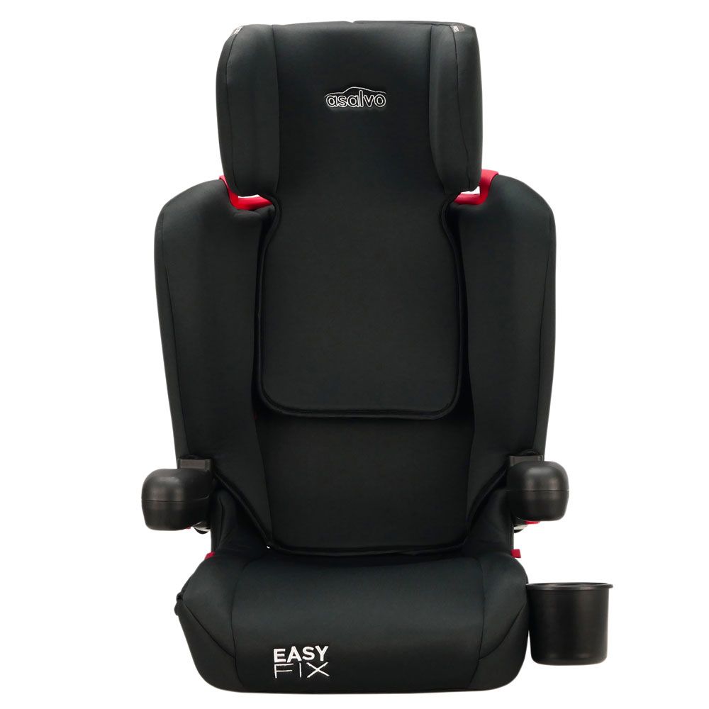 Asalvo - Easy Fix Foldable Car Seat Isofix Group 2/3 - Black