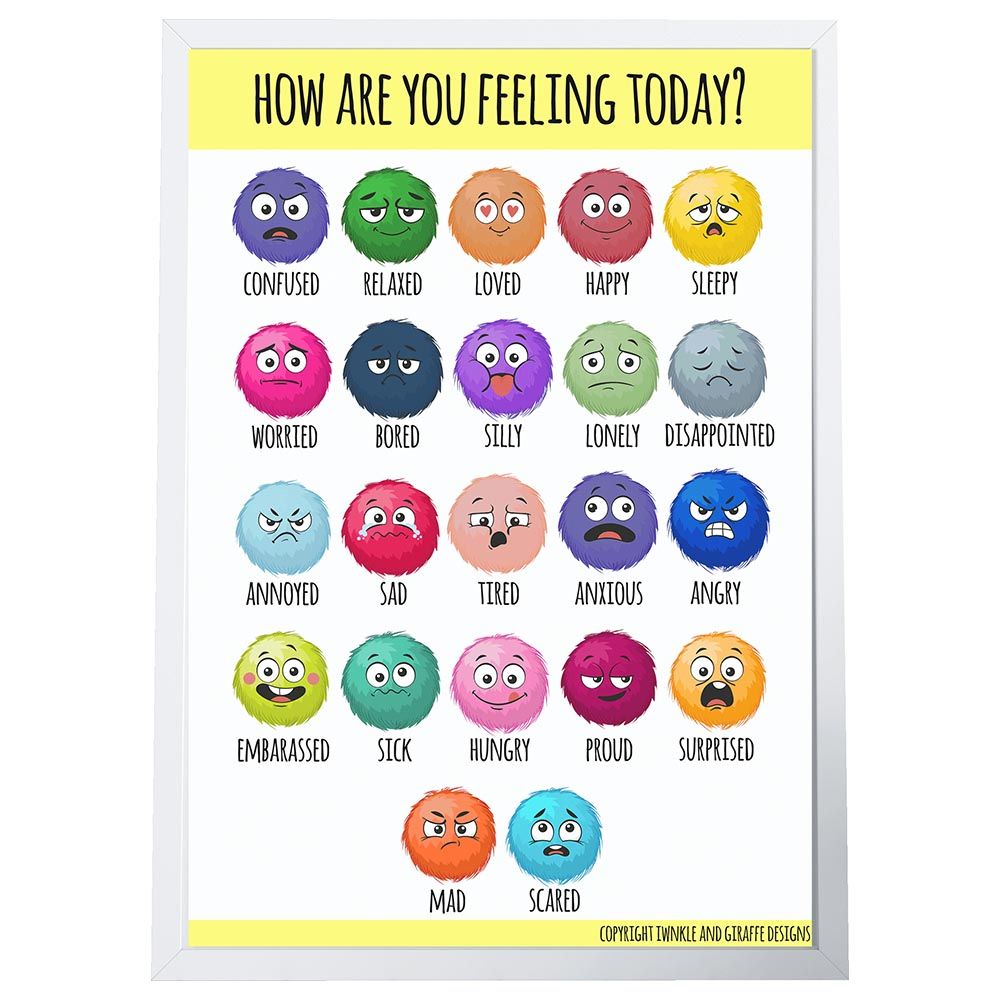 Twinkle And Giraffe Designs - My Feelings Poster