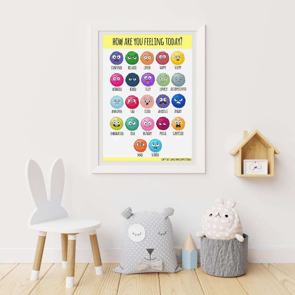 Twinkle And Giraffe Designs - My Feelings Poster