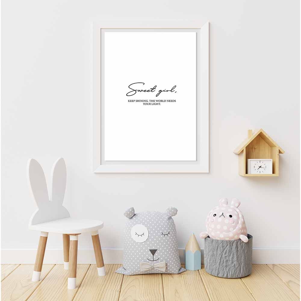 Twinkle And Giraffe Designs Sweet Girl Poster