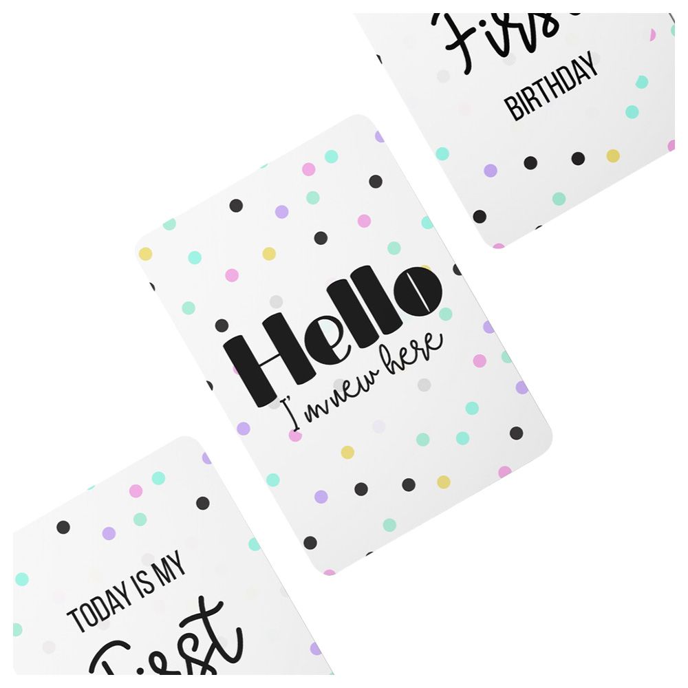 Twinkle And Giraffe - Dots Baby Milestone Cards 25C