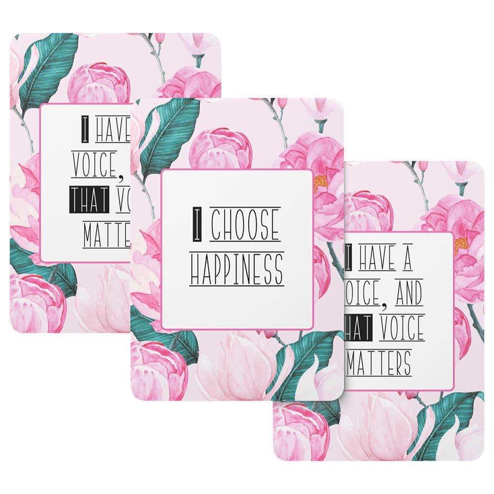 Twinkle And Giraffe Set Of 20 Pink Peonies Affirmation Cards