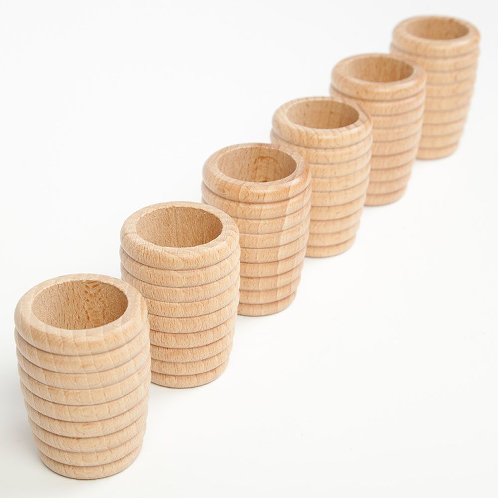 Grapat - Wooden Honeycomb Beakers 6pcs