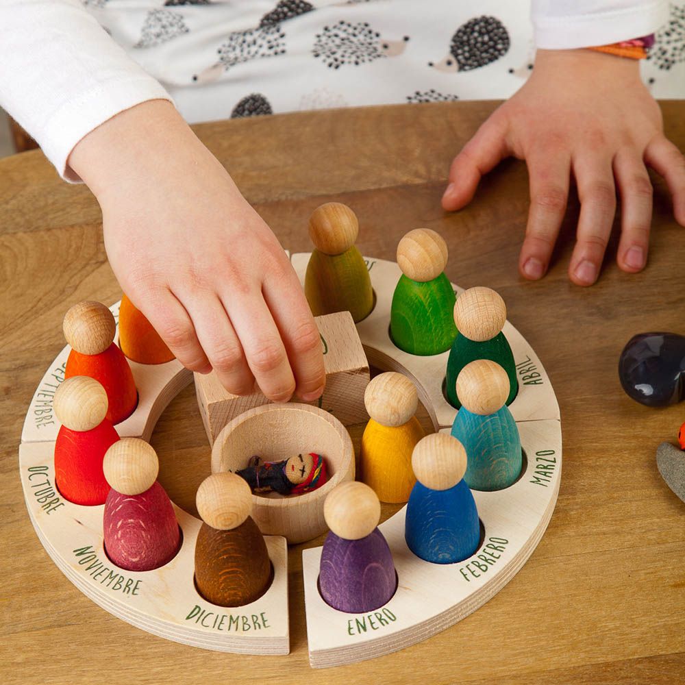 Grapat - Wooden Perpetual Calendar - 15 Languages