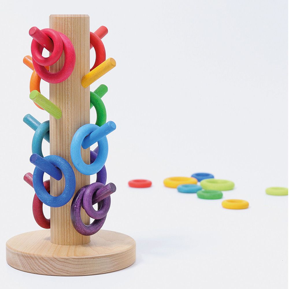 Grimms - Sorting Helper Building Rings - Rainbow