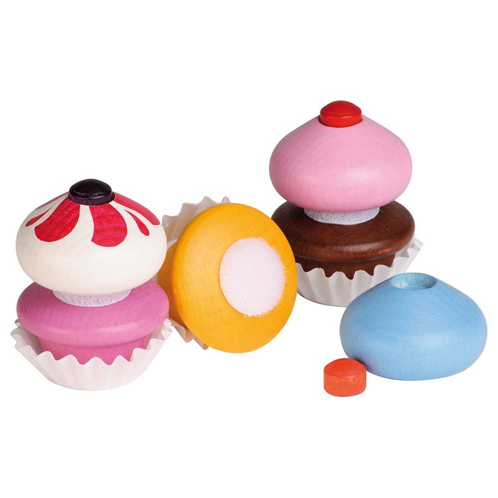 Erzi - Wooden Cupcakes Toys