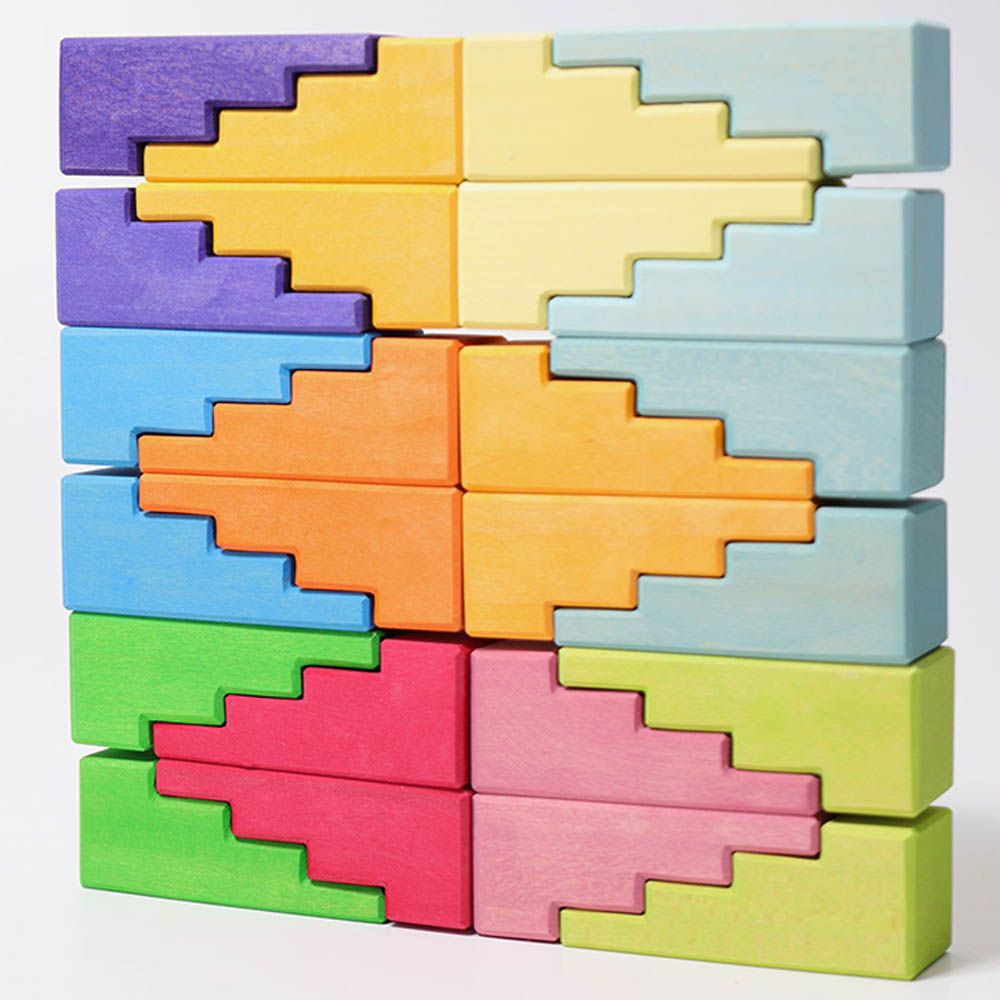 Grimms - Rainbow Wooden Stair Blocks