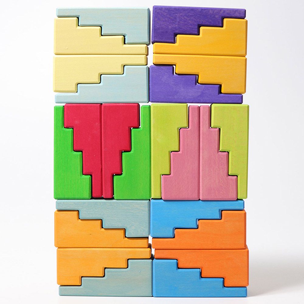 Grimms - Rainbow Wooden Stair Blocks