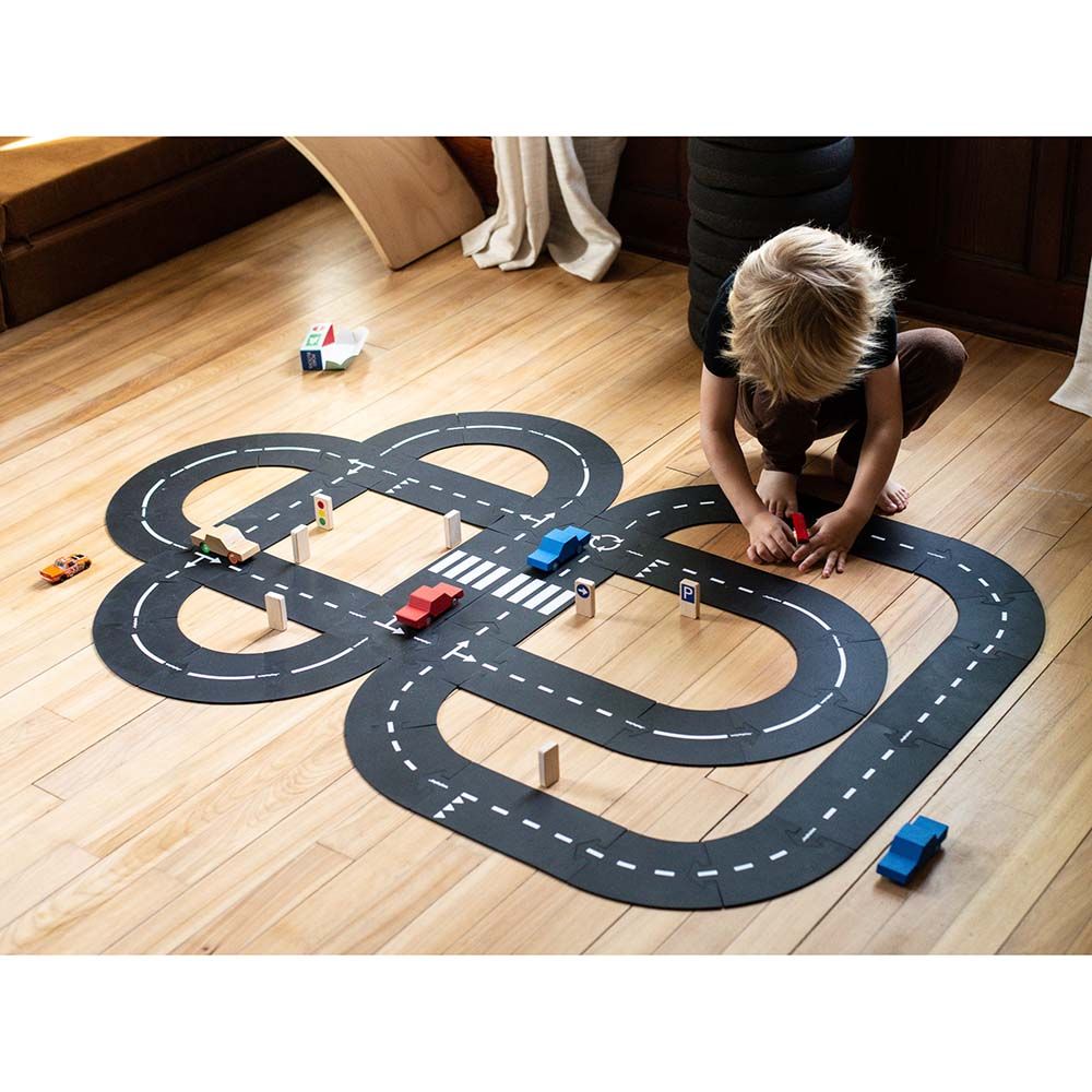 WaytoPlay - Traffic Signs Road Blocks Set - 8pcs