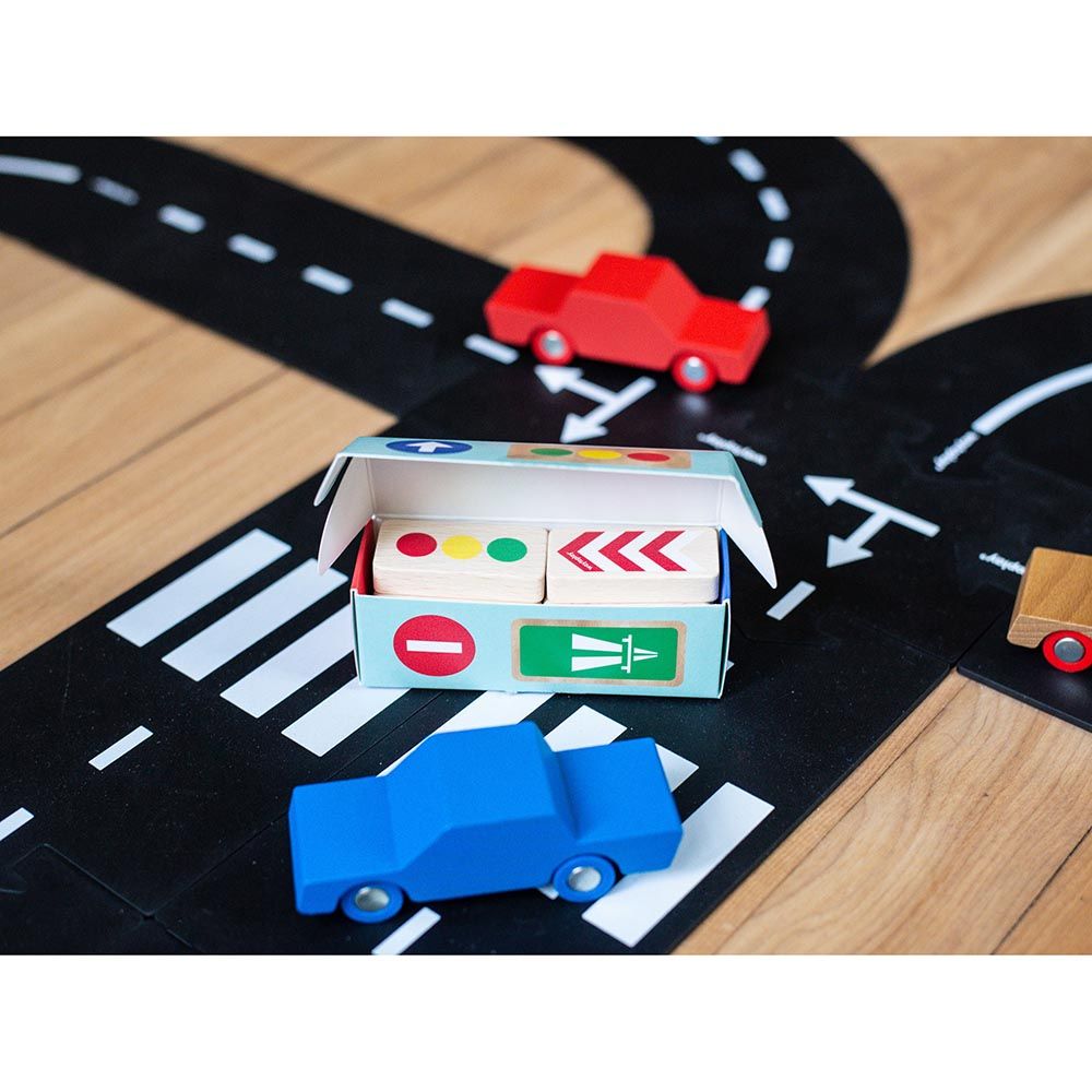 WaytoPlay - Traffic Signs Road Blocks Set - 8pcs