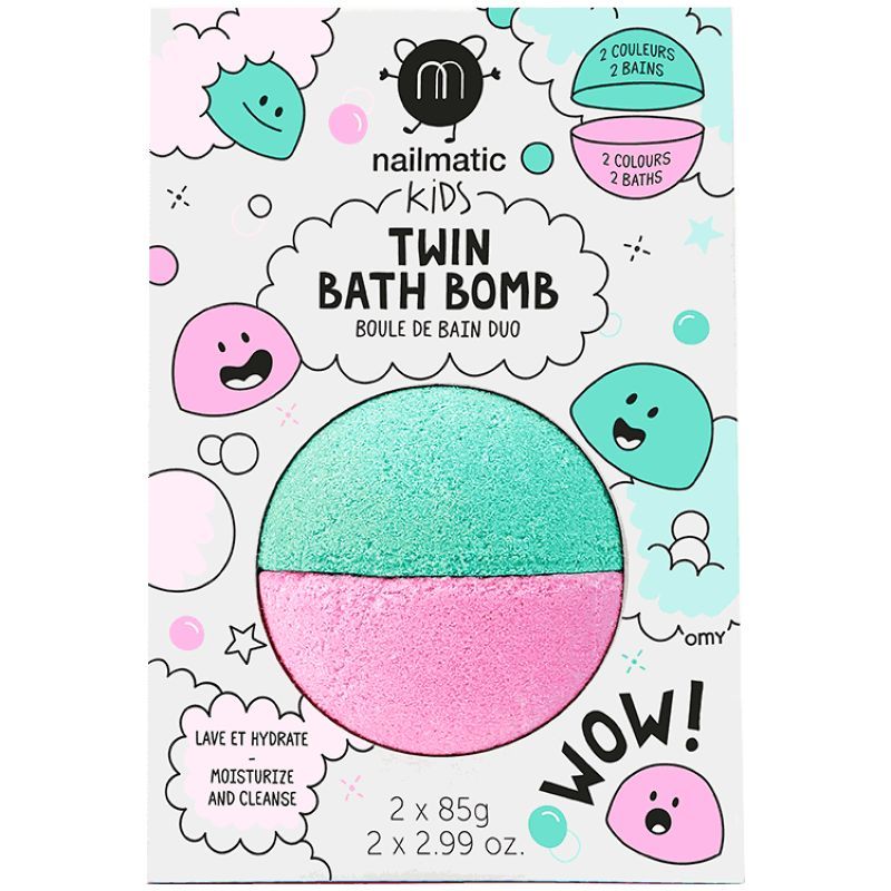 Nailmatic Kids - Gentle & Vegan Twin Bath Bomb - 170g