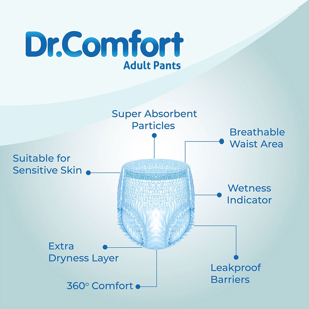 Dr Comfort - Adult Diaper Pants Extra Large 120-170cm - 10pcs