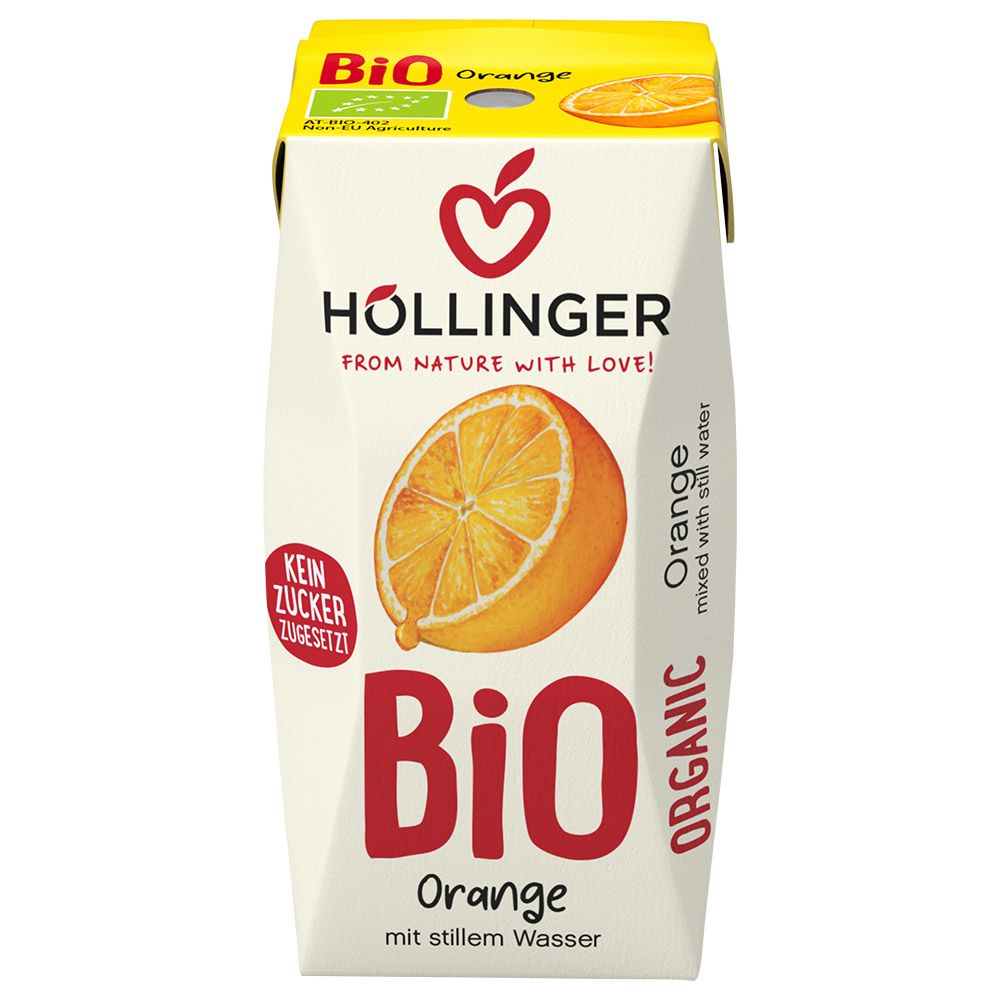 Hollinger - Organic Orange School Juice 200ml Pack of 3