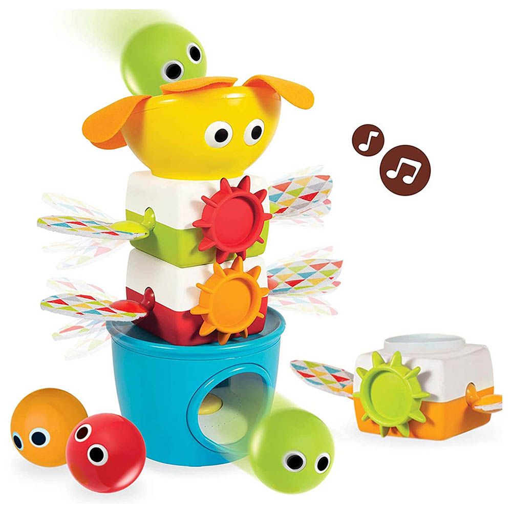 Yookidoo - Babies Musical Tumble Ball Stacker Toy