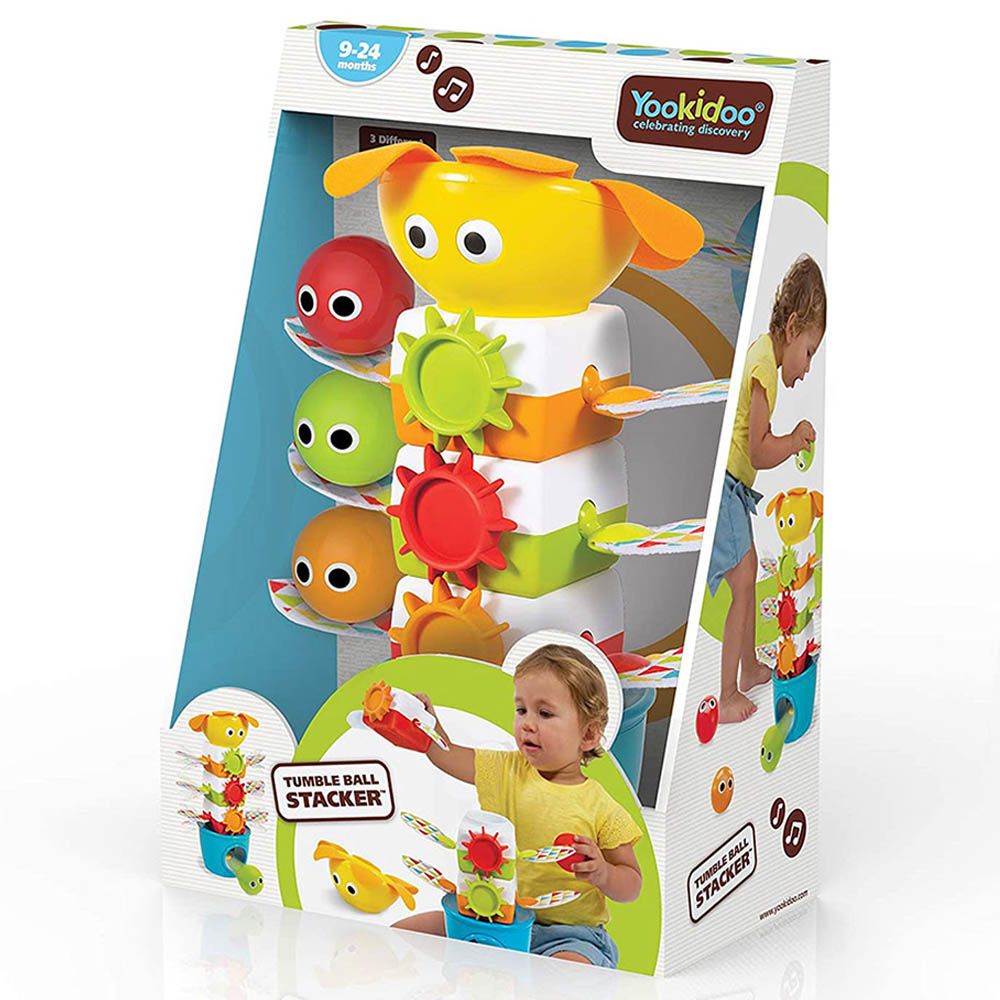 Yookidoo - Babies Musical Tumble Ball Stacker Toy