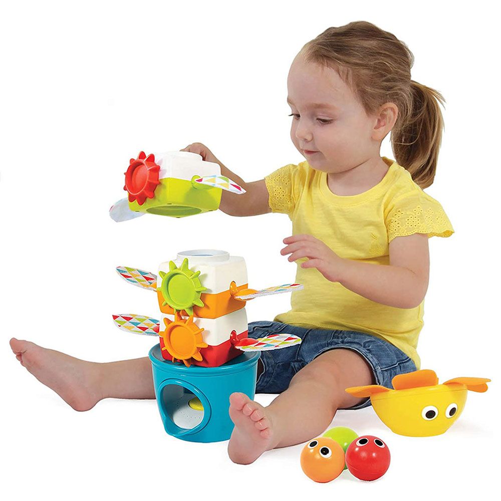 Yookidoo - Babies Musical Tumble Ball Stacker Toy