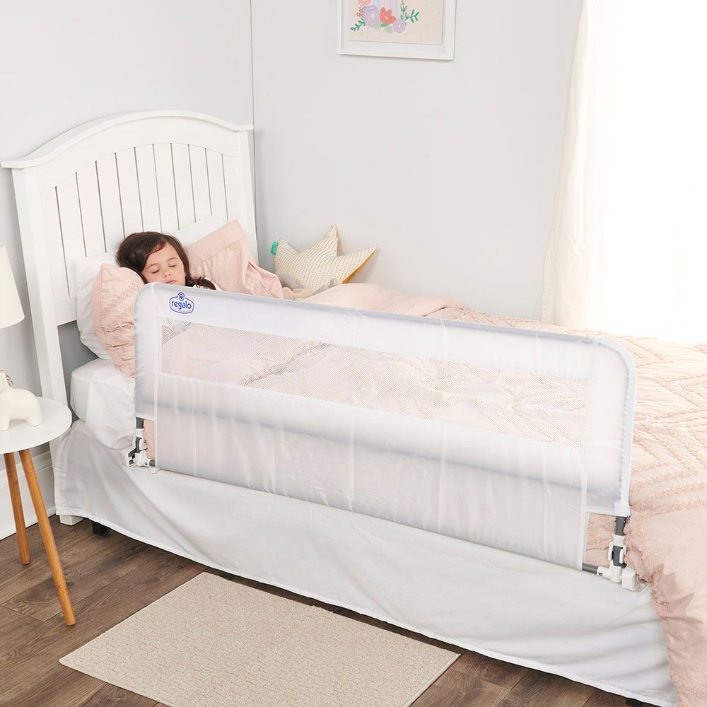 Regalo - HideAway Extra Long Bed Rail 138cm - White