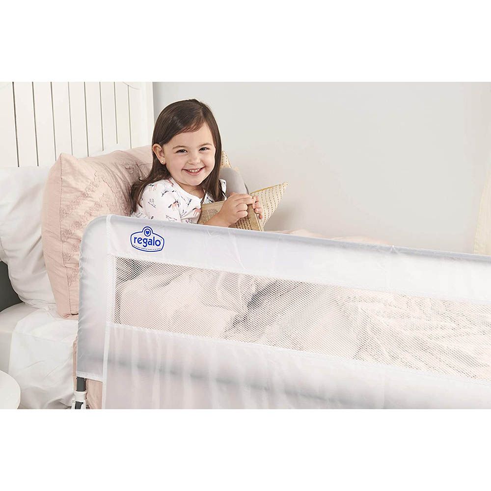 Regalo - HideAway Extra Long Bed Rail 138cm - White