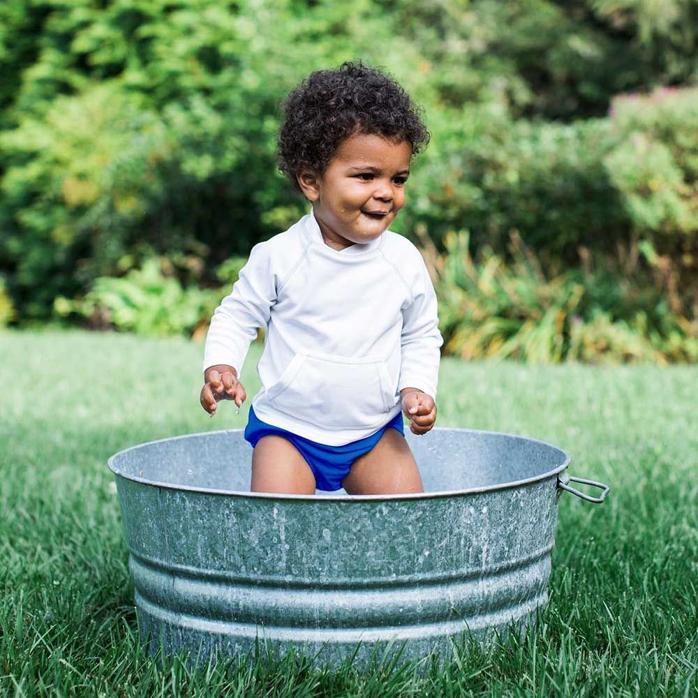 Green Sprouts - Snap Swimsuit Diaper - Royal Blue