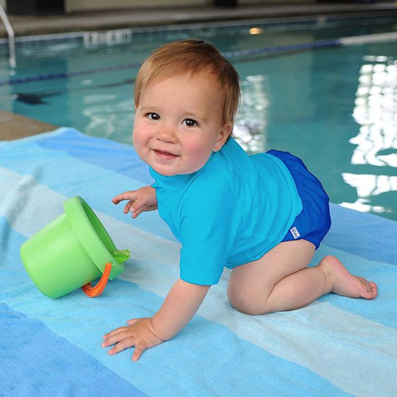 Green Sprouts - Snap Swimsuit Diaper - Royal Blue