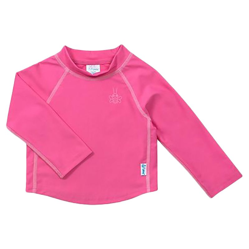 Green Sprouts - Long Sleeve Rashguard Shirt-Hot Pink