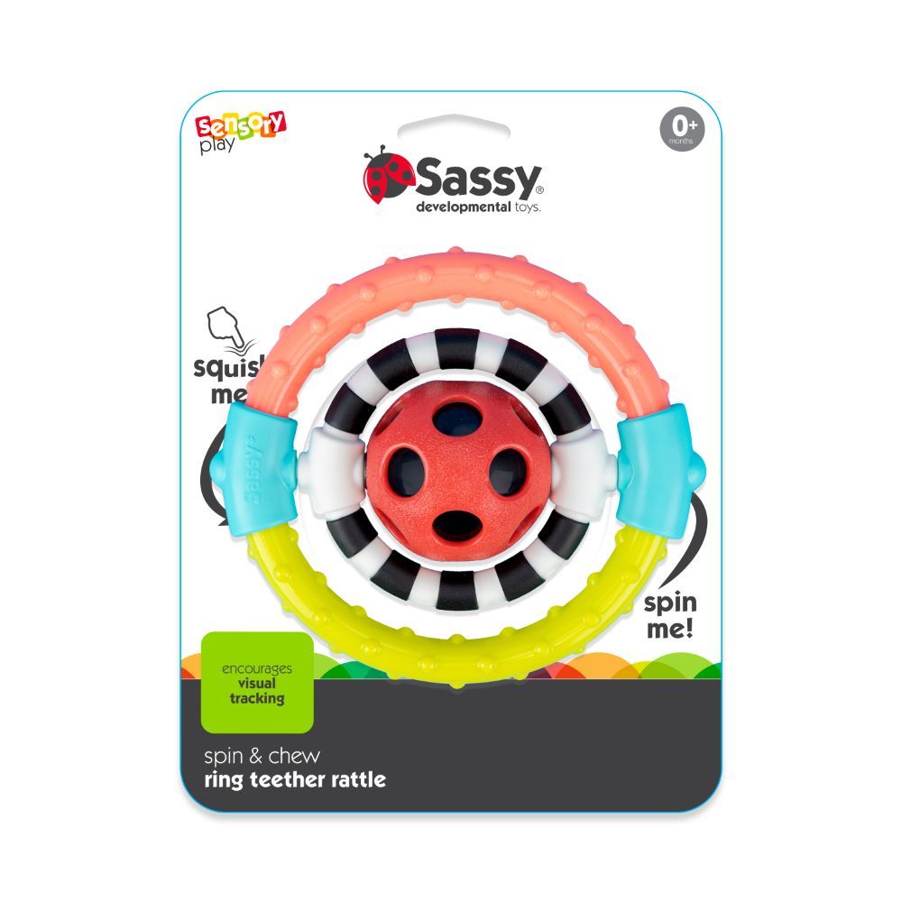 Sassy - Spin & Chew Flexible Ring Rattle