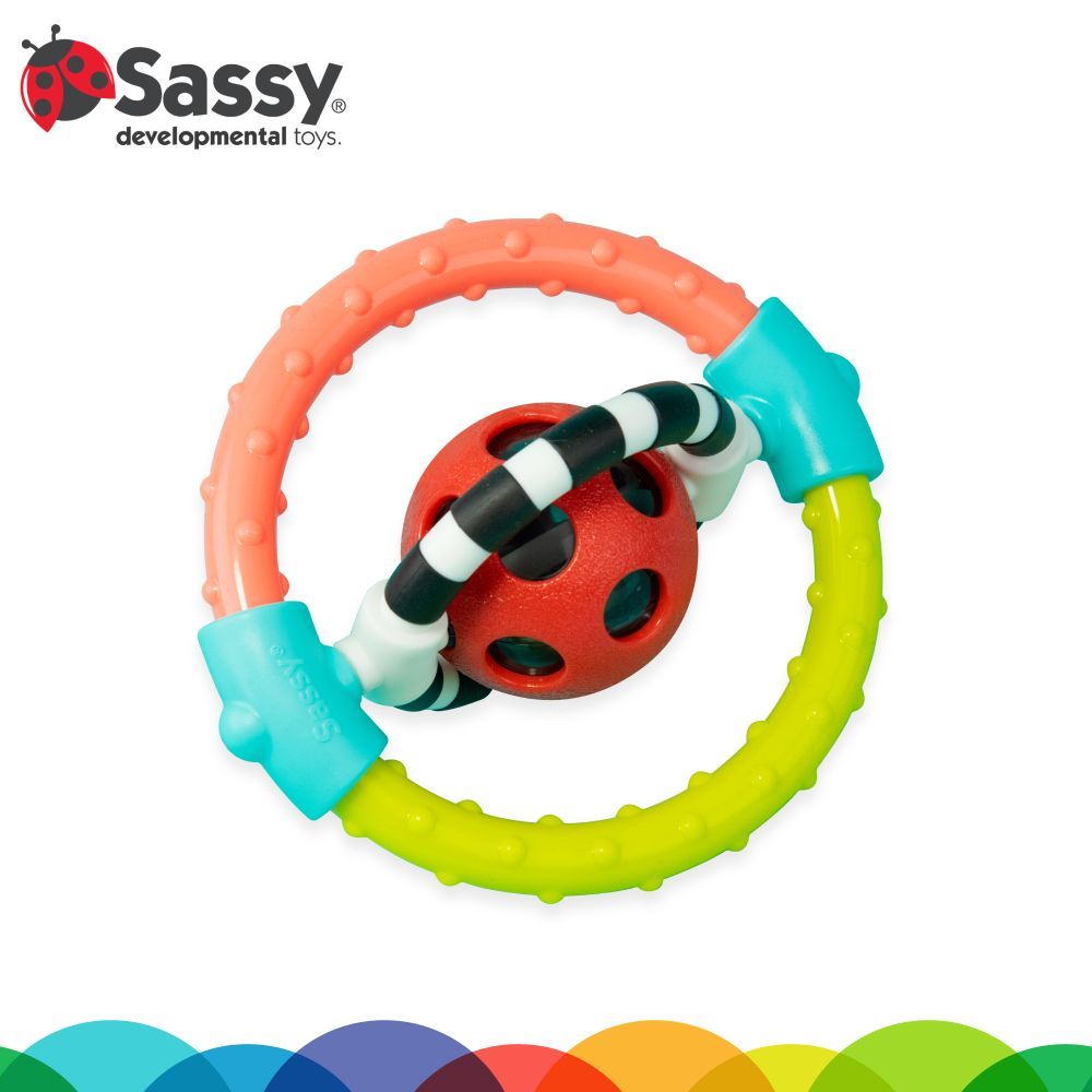 Sassy - Spin & Chew Flexible Ring Rattle