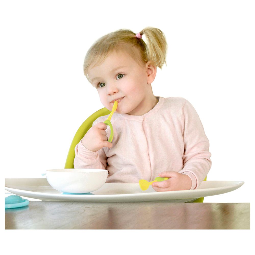 Kidsme - Toddler Spoon And Fork Set - Aquamarine