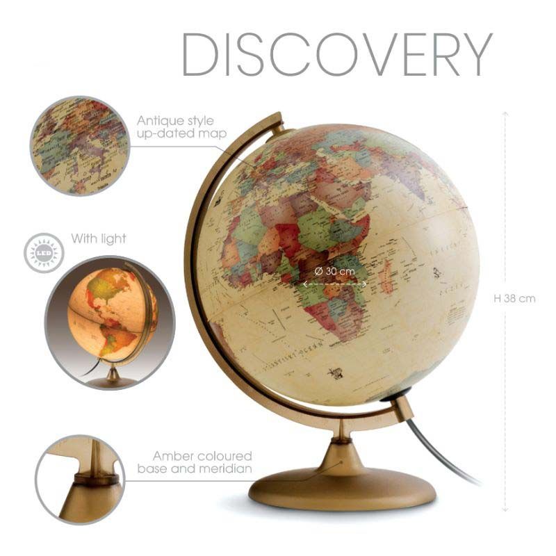 Tecnodidattica - Discovery Illuminated & Revolving Globe 30"