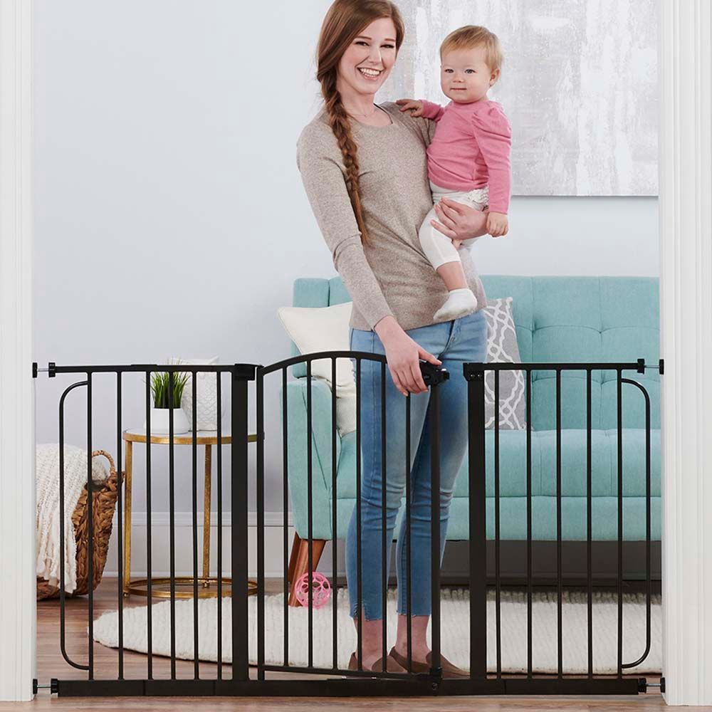 Regalo - Home Accents Super Wide Safety Gate - Black