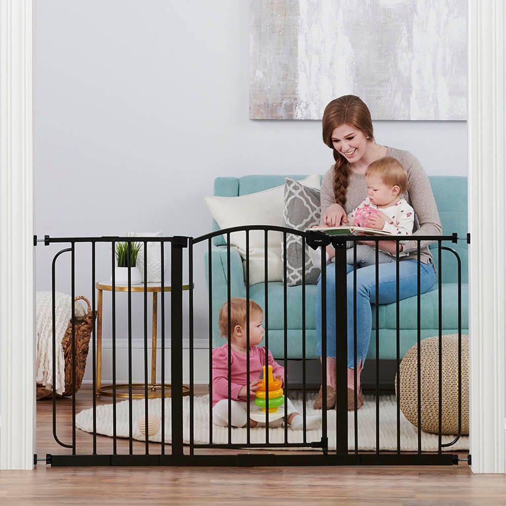 Regalo - Home Accents Super Wide Safety Gate - Black