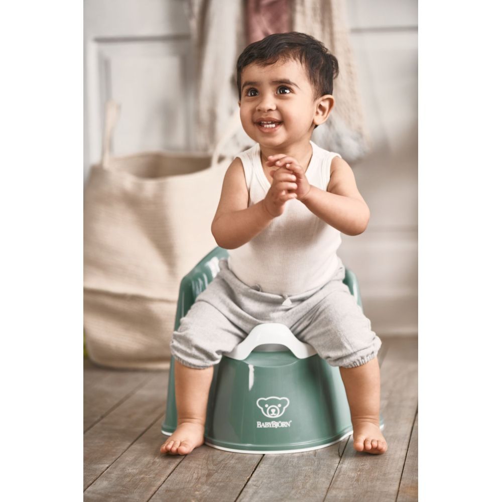 Babybjorn - Potty Chair - Deep Green/White