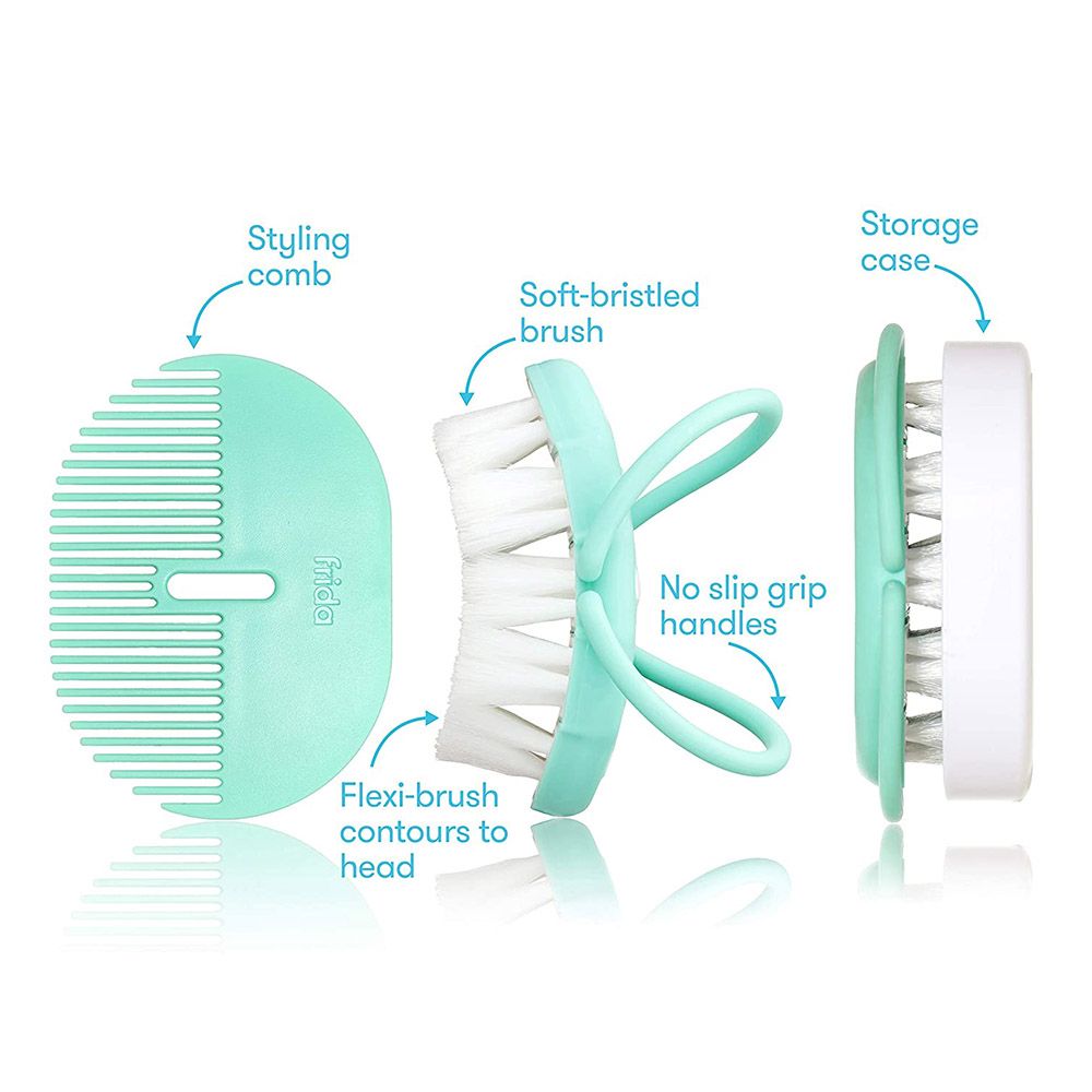 Frida Baby - Baby Head-Hugging Hairbrush And Styling Comb Set