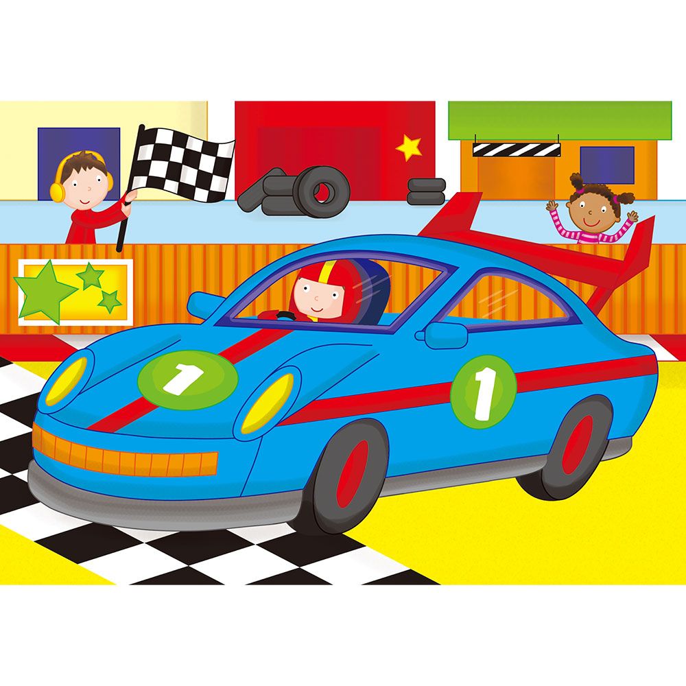 Galt Toys - Vehicles 4 Puzzles in a Box 30pcs