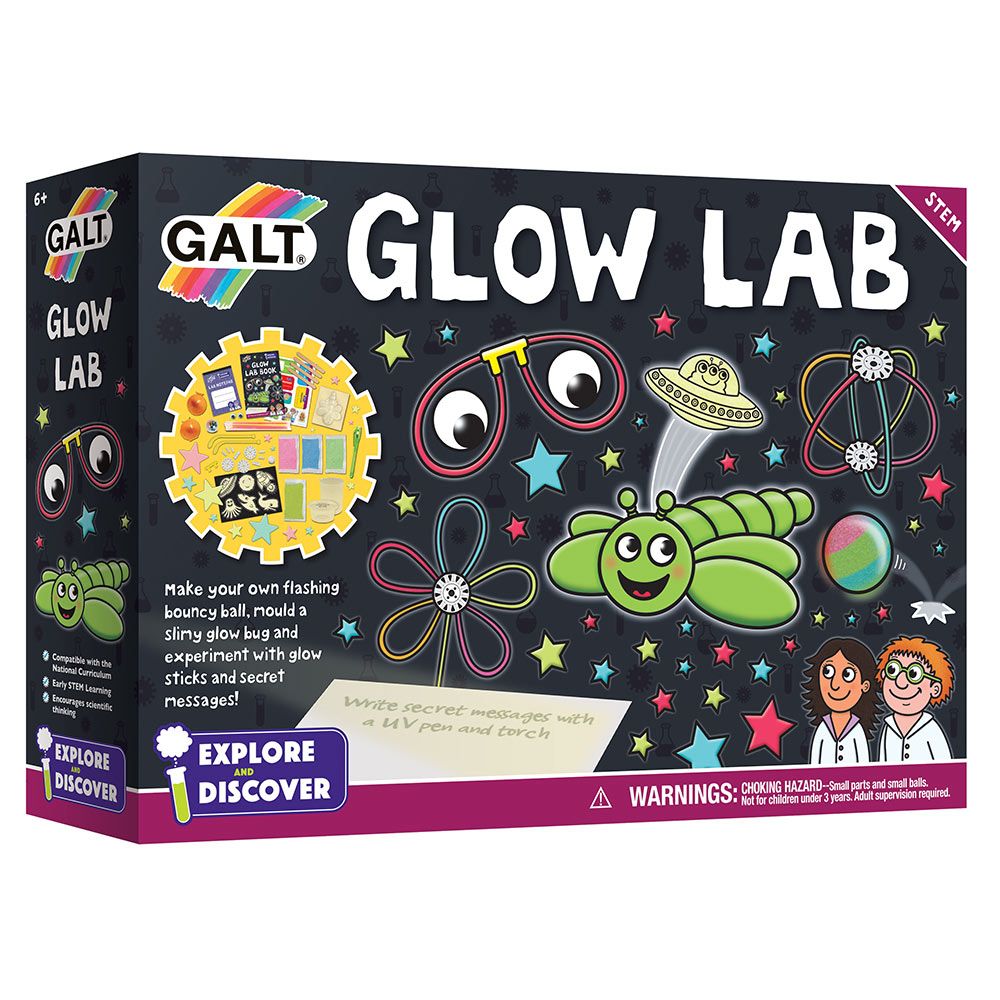 مجموعة مختبر العلوم المتوهجة STEM من Galt Toys