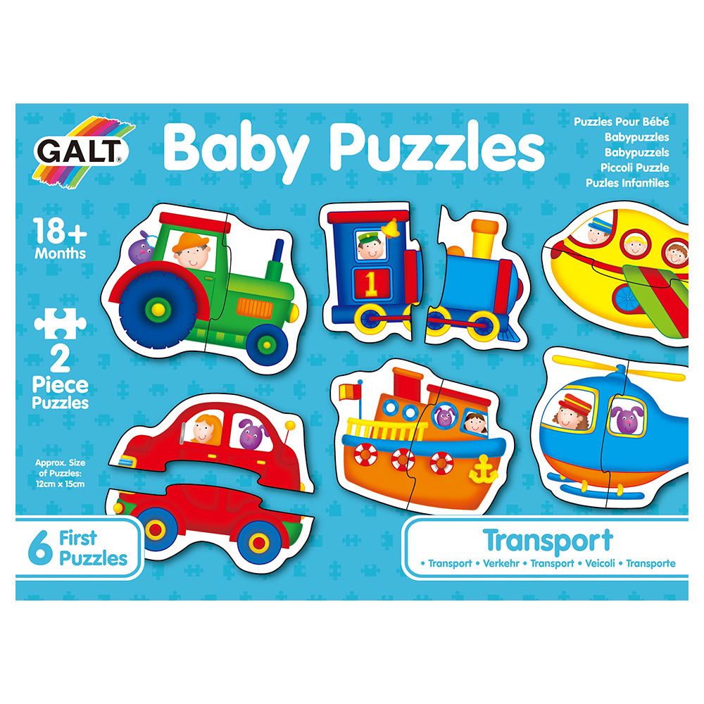 Galt Toys - Baby Transport Floor Puzzle Set of 6