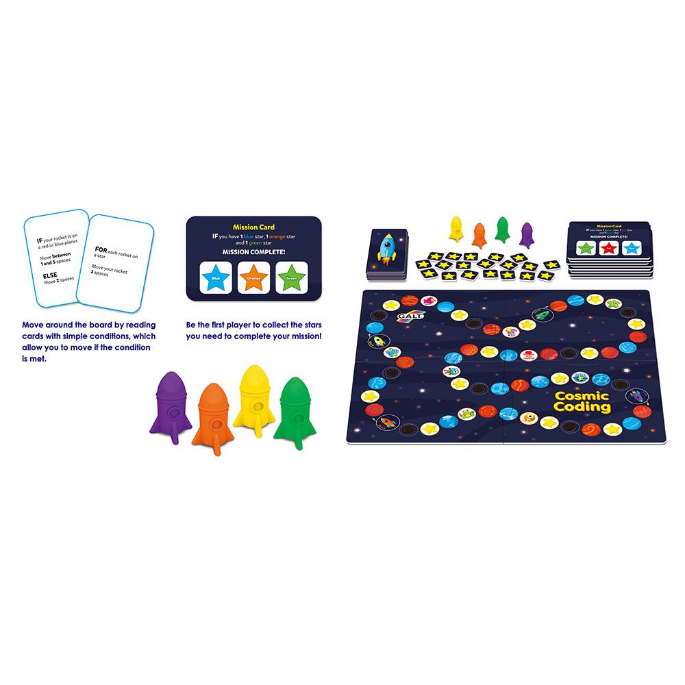 Galt Toys - Cosmic Coding Learn to Code Board Game