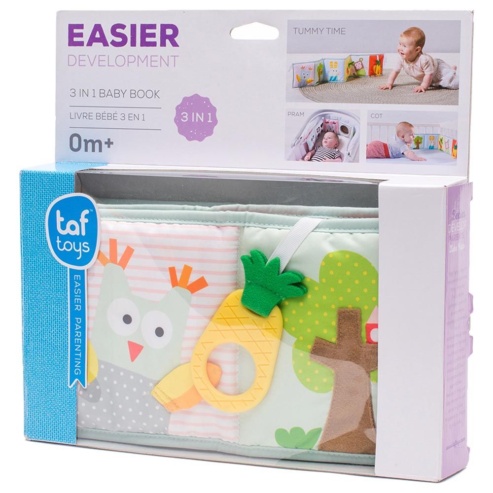 Taf Toys - 3-in-1 Soft Baby Development Book