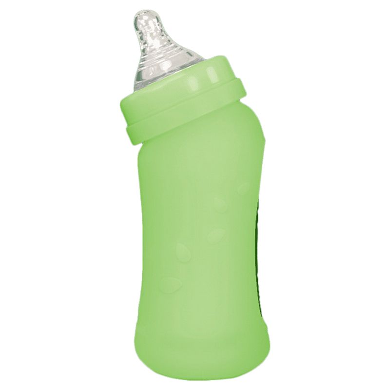 Green Sprouts - Baby Bottle W/ Silicone Cover 8Oz - Green