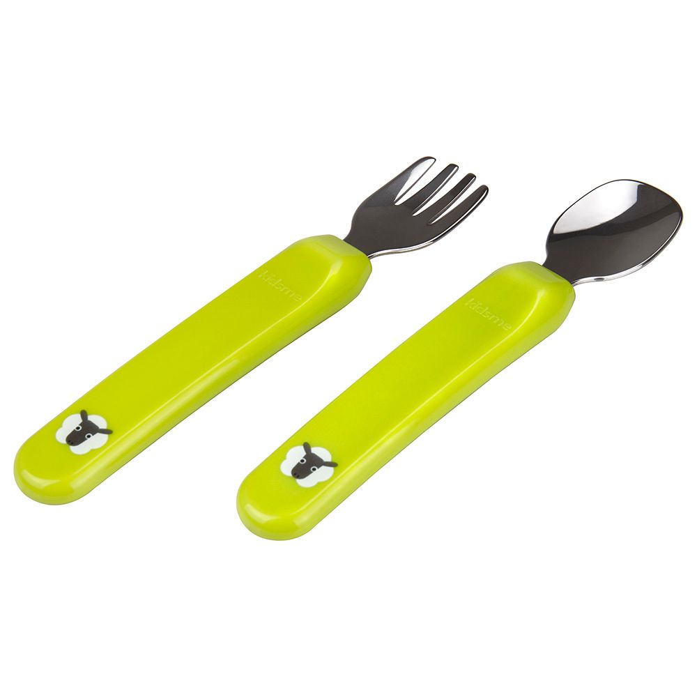 Kidsme - Premier Spoon & Fork - Lime