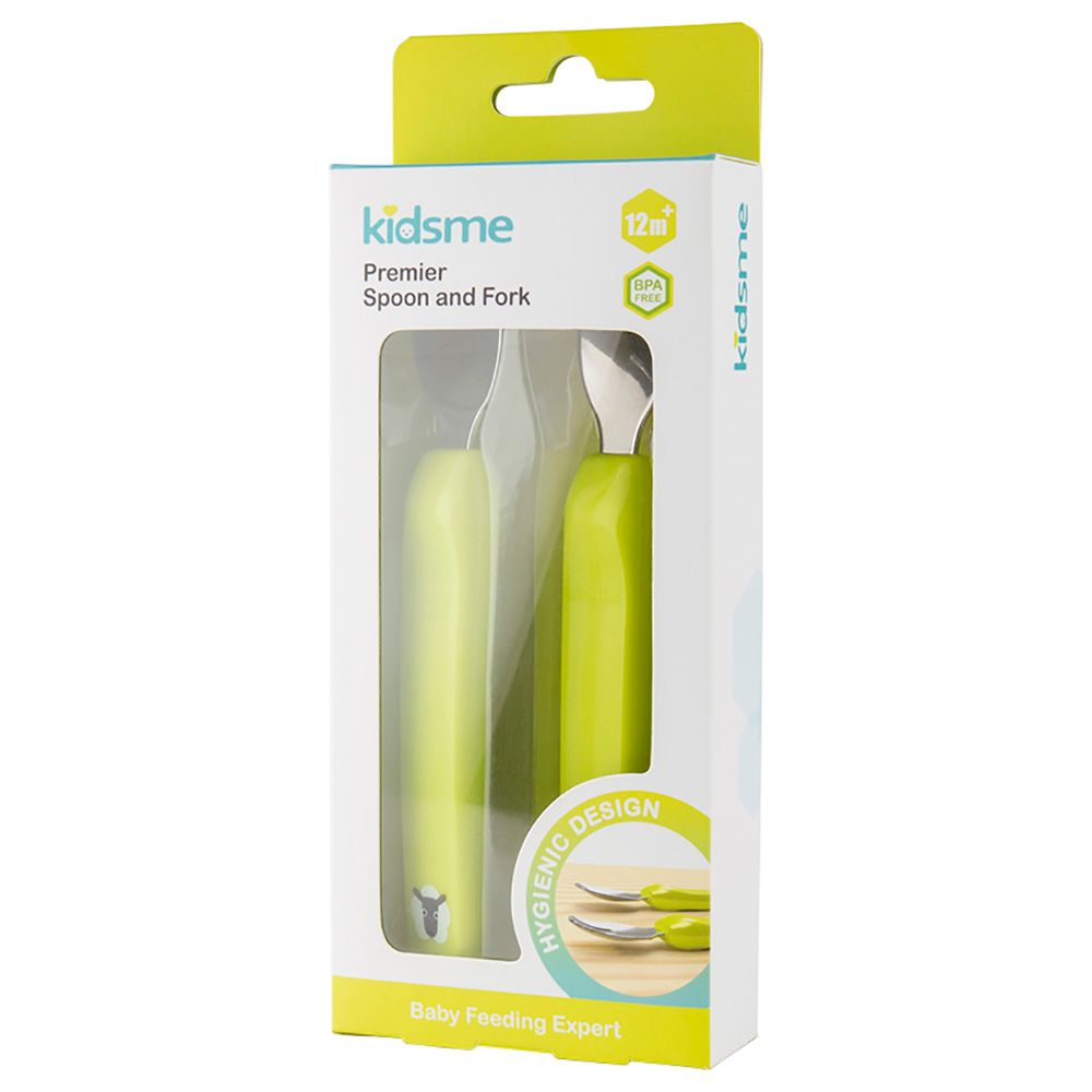 Kidsme - Premier Spoon & Fork - Lime