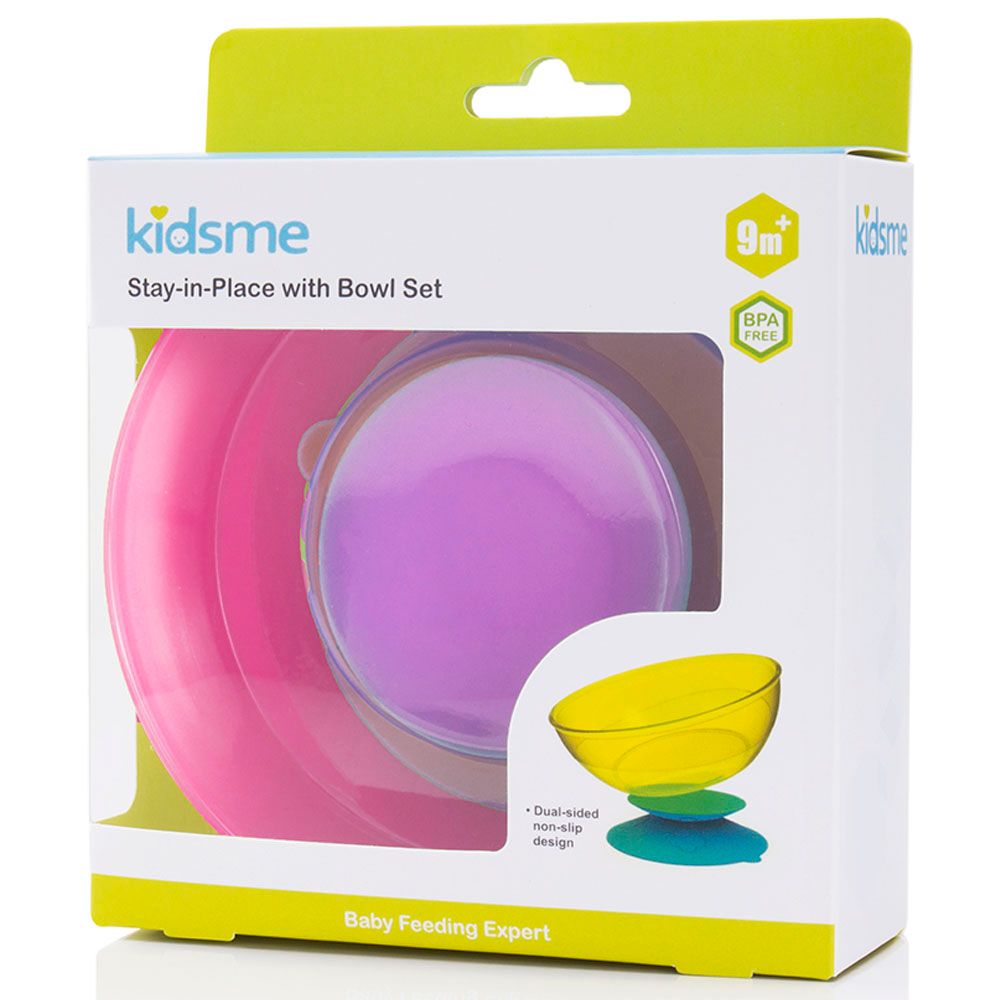 Kidsme - Stay-In-Place With Bowl Set - Lavender