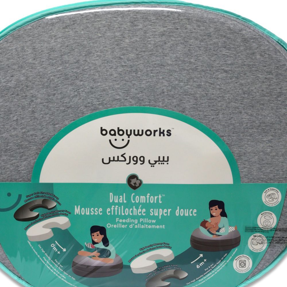 Babyworks - Feeding Pillow W/ Memory Foam - White