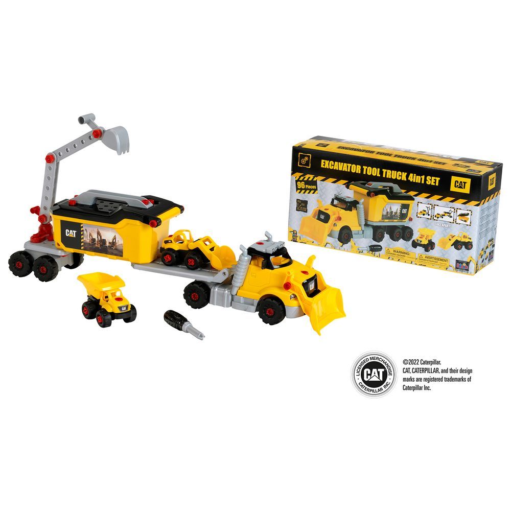 Klein Toys - Cat 4-in-1 Screw Truck Set