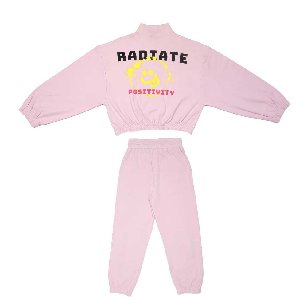 Aiko - 2pc-Set - Girls Sweat Top & Joggers - Pink